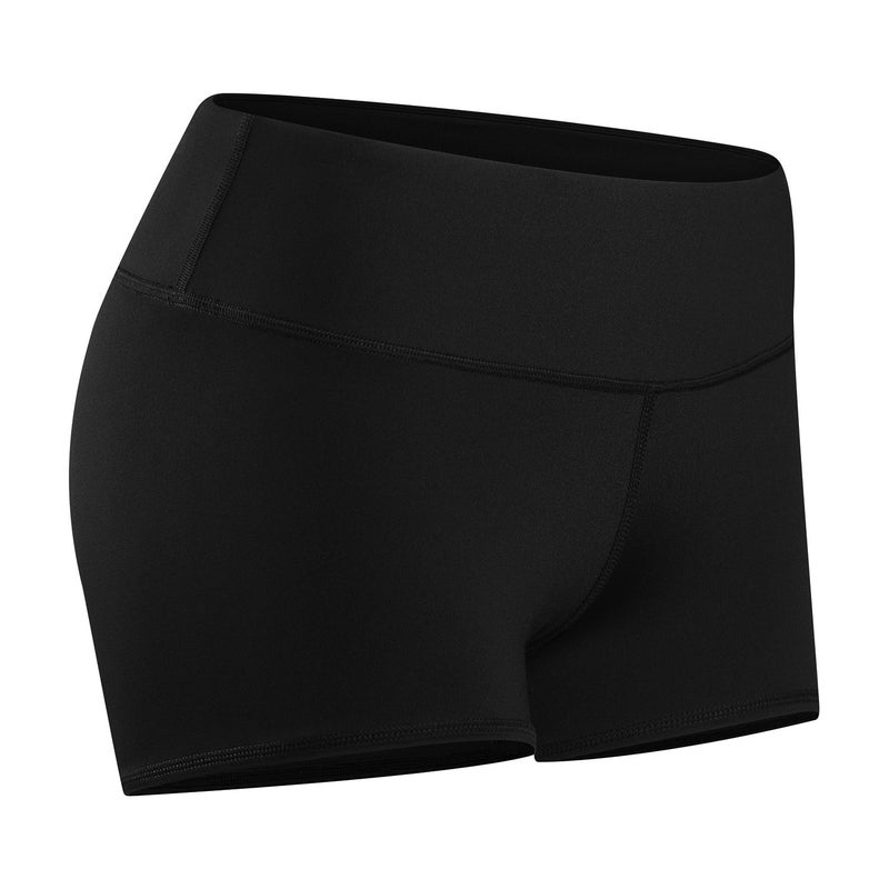Tough Mode Women's 3" Athletic Workout Volleyball Running WOD Compression Shorts Black - Image 2